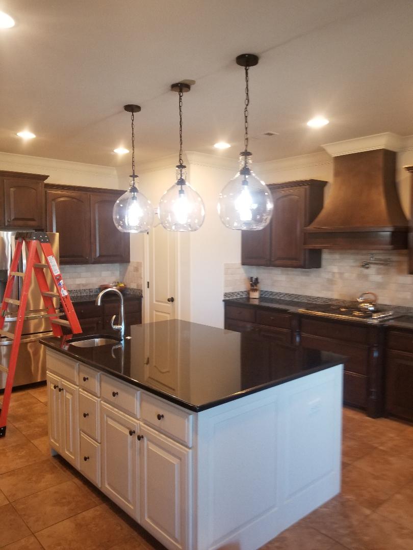 adding kitchen pendents